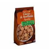 Cereals filled with cocoa and hazelnut cream gluten-free